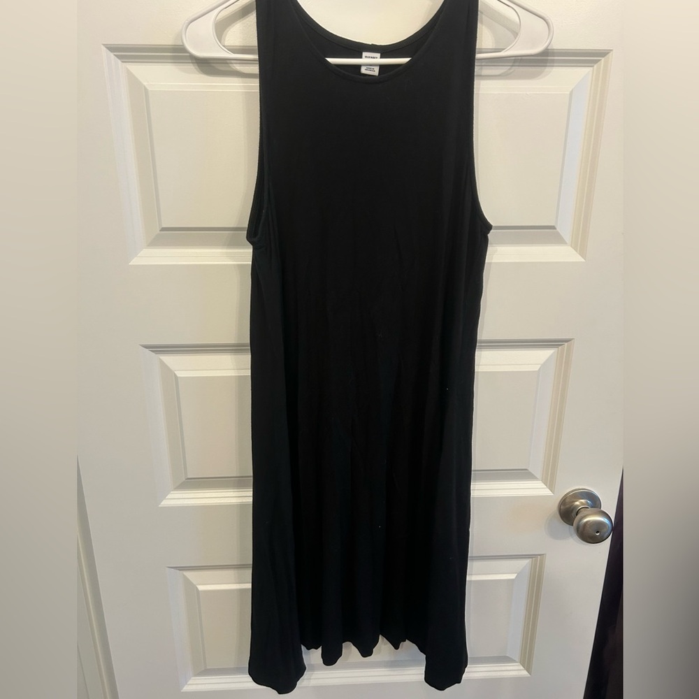 Old Navy Black Midi Dress